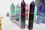 Fluorite Crystal Tower – Deep Purple (Near Black), 5 - 6 inches in Height, ONE PIECE | Natural Gemstone Obelisk - Wax | Wane - collector crystal - Crystal Tower7