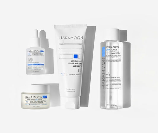 HARAMOON 4 Piece Korean Skincare Ultimate 4 Steps To Glass Skin Routine Bundle Set - Wax | Wane - HARAMOON - Skin Care1