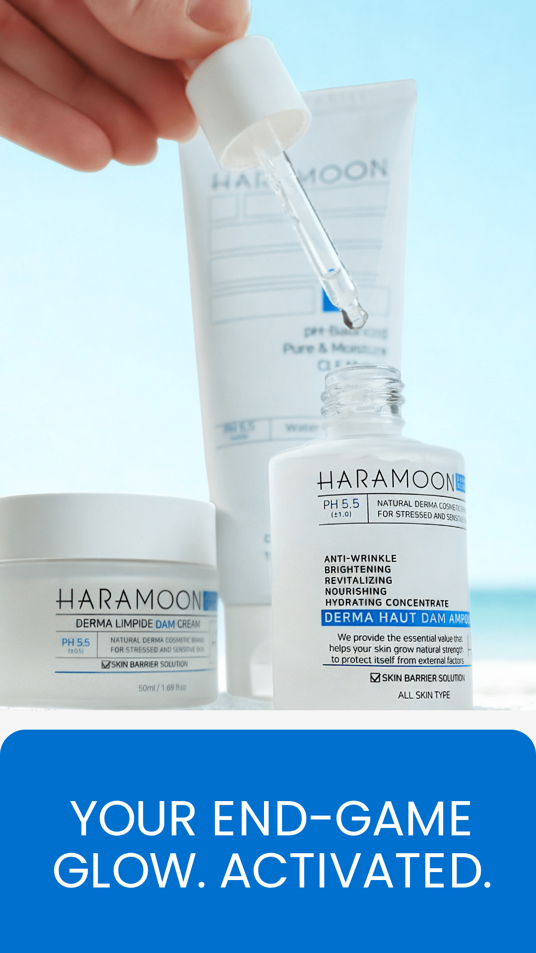 HARAMOON Hydrating Ampoule (10x Stronger than Serum) | Fragrance Free Korean Skin Care | Beta Glucan, Hyaluronic Acid + Vegan, EWG Verified - Wax | Wane - HARAMOON - Skin Care10