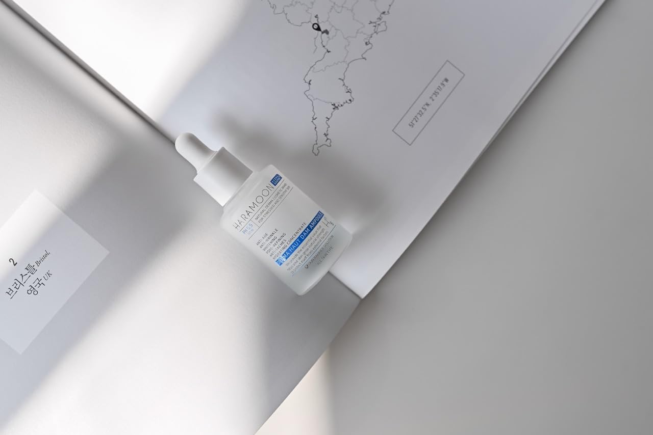 HARAMOON Silky Hydration Ampoule | Vegan & EWG Certified Korean Skincare, 30mL - Wax | Wane