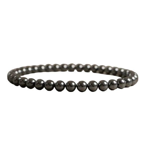 Hematite Crystal Healing Bracelet – Natural Iron - Rich Gemstone Beads | One Piece, 3 Sizes - Wax | Wane - amazonite bracelet - Crystal Bracelet12