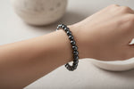 Hematite Crystal Healing Bracelet – Natural Iron - Rich Gemstone Beads | One Piece, 3 Sizes - Wax | Wane - amazonite bracelet - Crystal Bracelet8