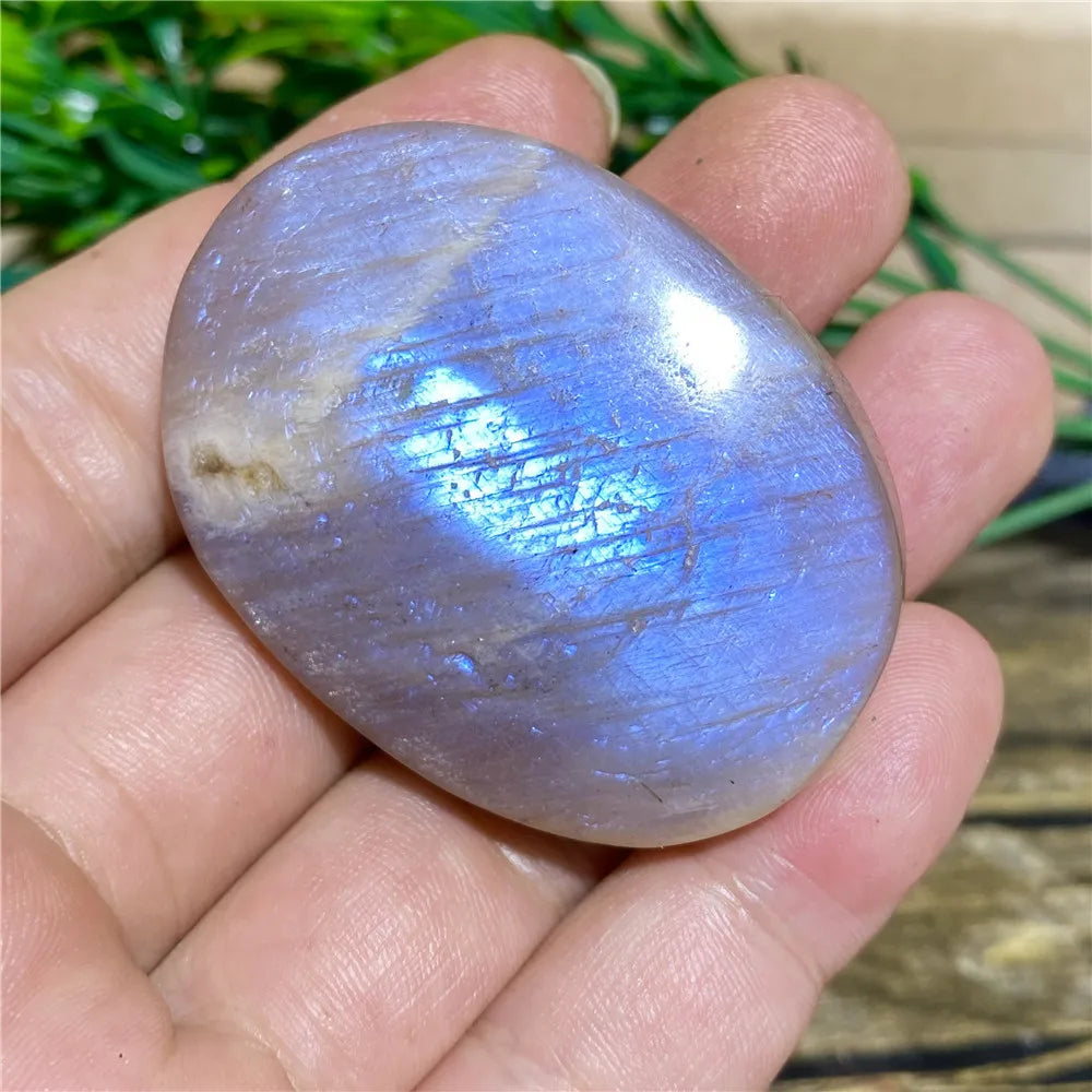 Moonstone Rainbow Aura Gem