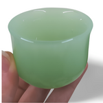 Jade Green Borosilicate Glass Tea Cup – Feng Shui Wellness | Vintage Depression Glass Style - Wax | Wane - borosilicate glass - Crystal3