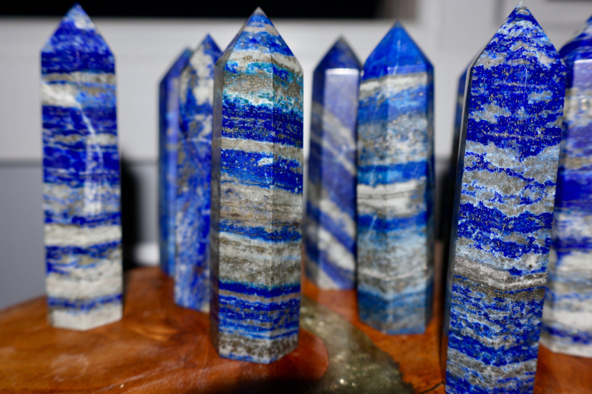 Lapis Lazuli Obelisk - Authentic Quality Gemstone for Wisdom and Truth, Decorative 4 - Inch Tall - Wax | Wane