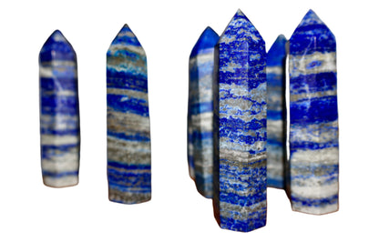 Lapis Lazuli Obelisk - Authentic Quality Gemstone for Wisdom and Truth, Decorative 4-Inch Tall