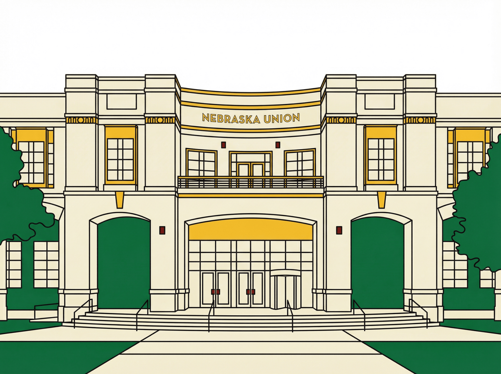 LNK.Nebraska UNL Campus Classics - 3 Print Bundle - Digital Art Download - Wax | Wane - LNK Nebraska - Digital Art2