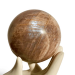 Moonstone Crystal Ball - Natural Prismatic Aura, Intuition and Awareness Stone Sphere, 1.5