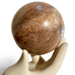 Moonstone Crystal Ball - Natural Prismatic Aura, Intuition and Awareness Stone Sphere, 1.5
