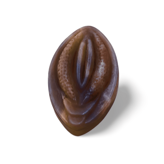 Moonstone Feminine Form Crystal | Pocket - Sized Anatomical Carving - Wax | Wane - anatomical art - Crystal1