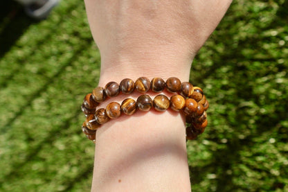 Natural Crystal Healing Bracelet – Natural 6 and 8mm Gemstone Beads | One Piece - Wax | Wane - amazonite bracelet - Crystal Bracelet8