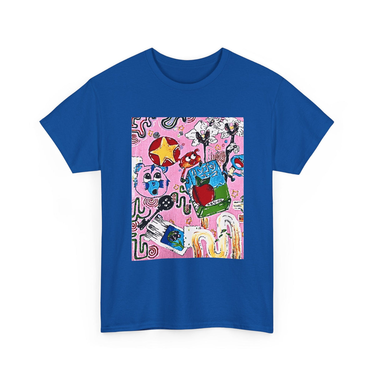 Pop Art Collage Tee — Colorful Hand-Drawn Cartoon Grunge - Wax | Wane - aesthetic streetwear - T-Shirt28