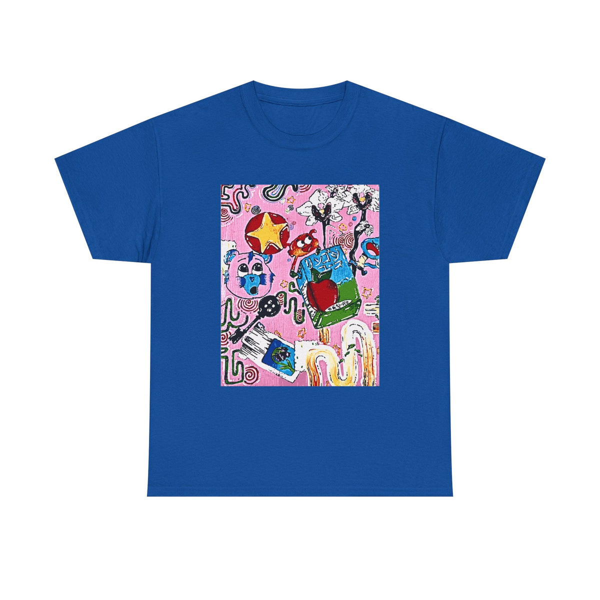 Pop Art Collage Tee — Colorful Hand-Drawn Cartoon Grunge - Wax | Wane - aesthetic streetwear - T-Shirt9