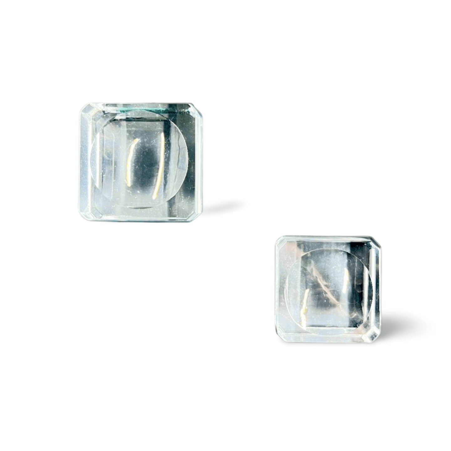 Premium Glass Sphere Stand – Stable Display for Gemstone Balls | Durable & Minimalist Crystal Holder, 0.5" - Wax | Wane