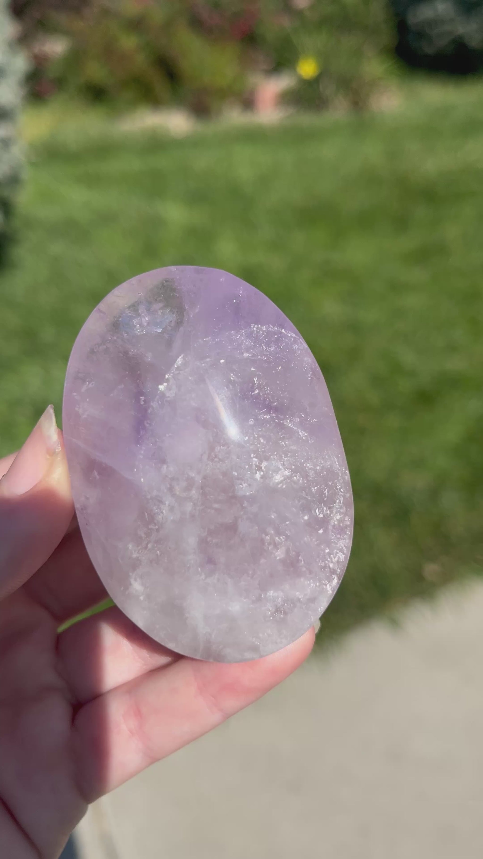 Amethyst Palm Stone in Natural Light