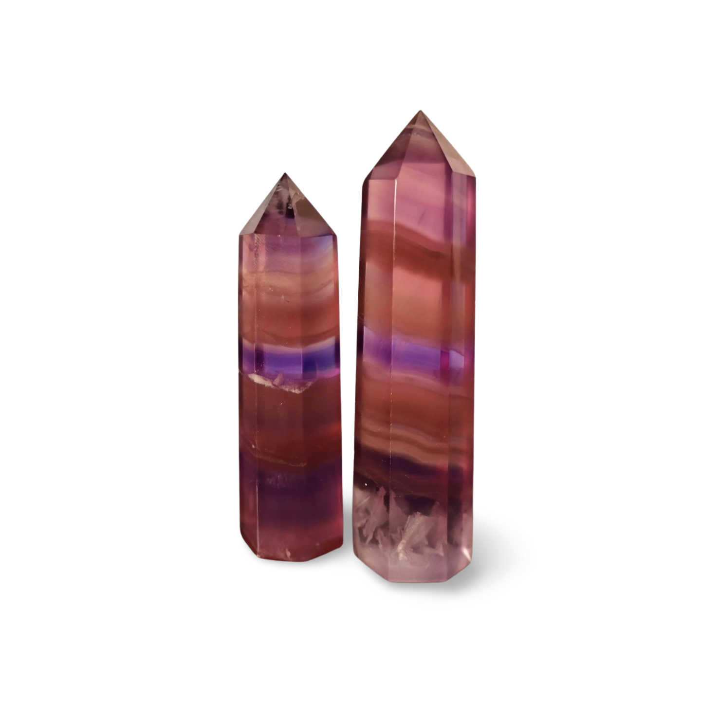 Fluorite Obelisk Crystal Tower 3-4 Inch – Untreated Natural Color Crystal Point, Hand-Polished Gemstone for Meditation, Focus & Energy Work