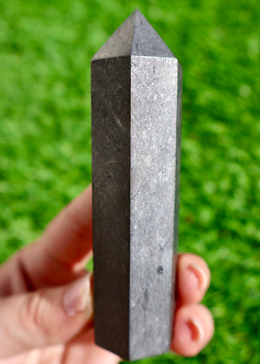 Shungite Obelisk, Elite Stone from Russia, Radiation Shield and Water Purifier product image