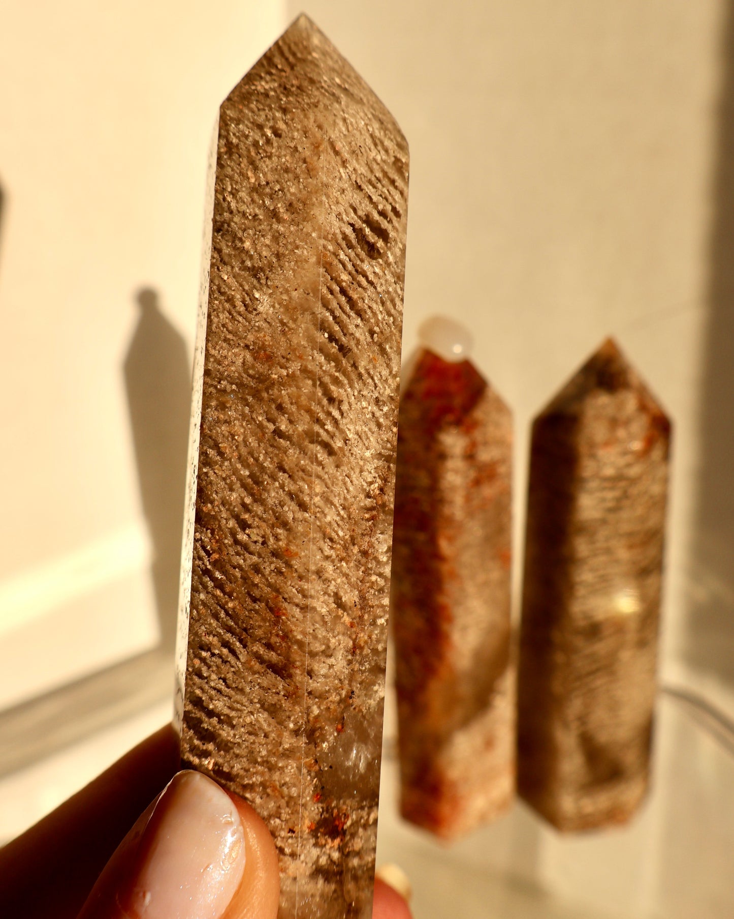 Thousand Layer Crystal Obelisk – Natural Quartz & Mineral Formation, Rare Collectible 3.5" - Wax | Wane