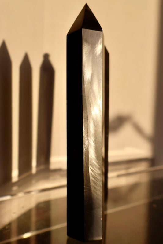 Authentic Japanese Terahertz Metal Obelisk Tower 7-9 Inch