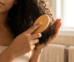 Wooden Mini Hair Brush – Natural Beech Wood Handle & Bamboo Bristles | Travel-Size Detangler - Wax | Wane - Haircare - Hair Brush5